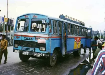 Kathmandu: autobus veřejné dopravy